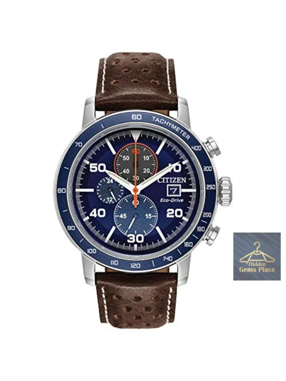 Citizen Men's Eco-Drive Chronograph Watch Stainless Steel Luminous